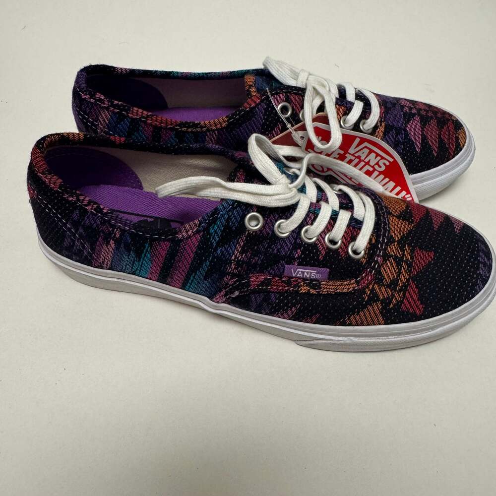 Vans NWT Authentic Guate Weave Tribal Print Skate Shoes 4.5M/6W